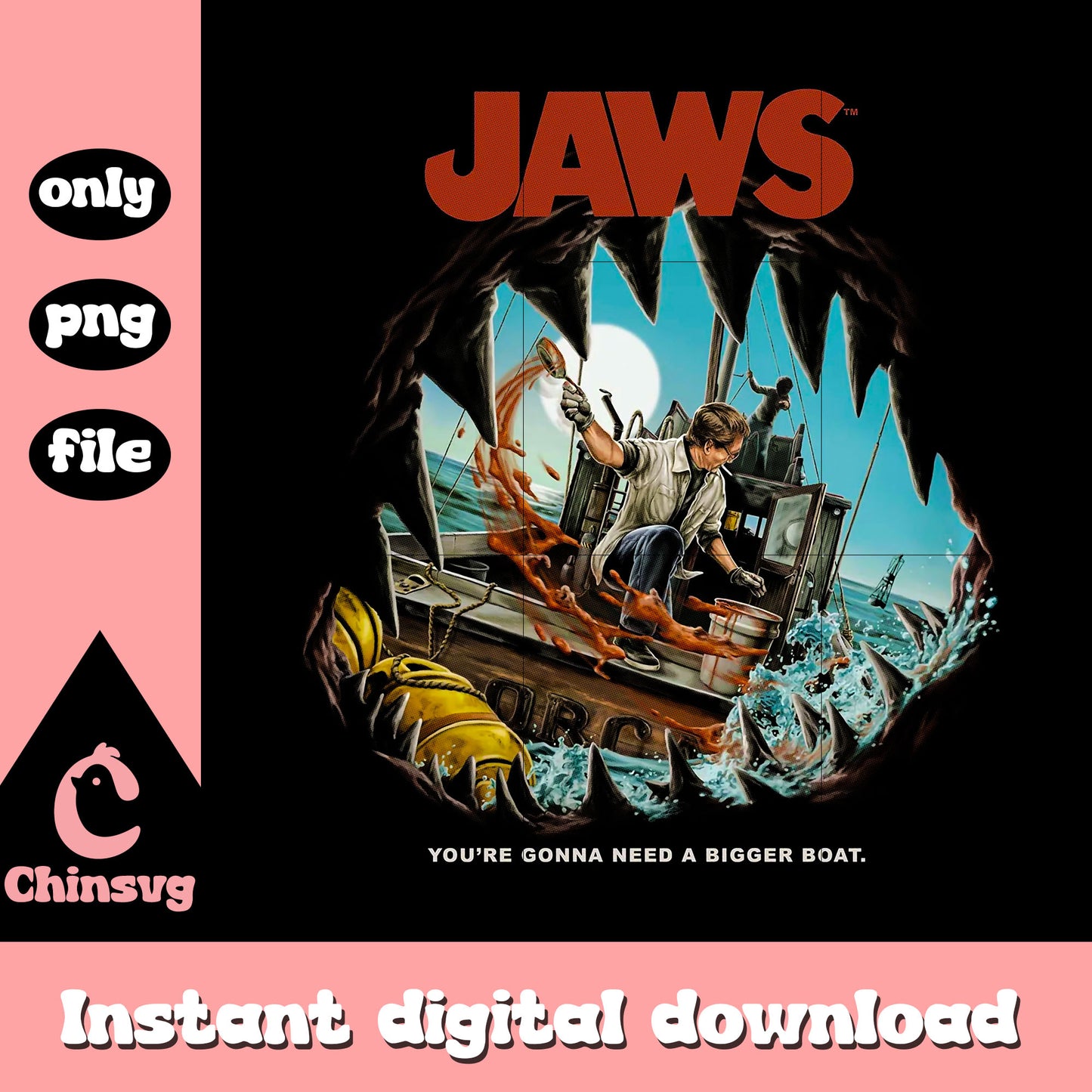Jaws 2 you're gonna need a bigger boat png, poster film png