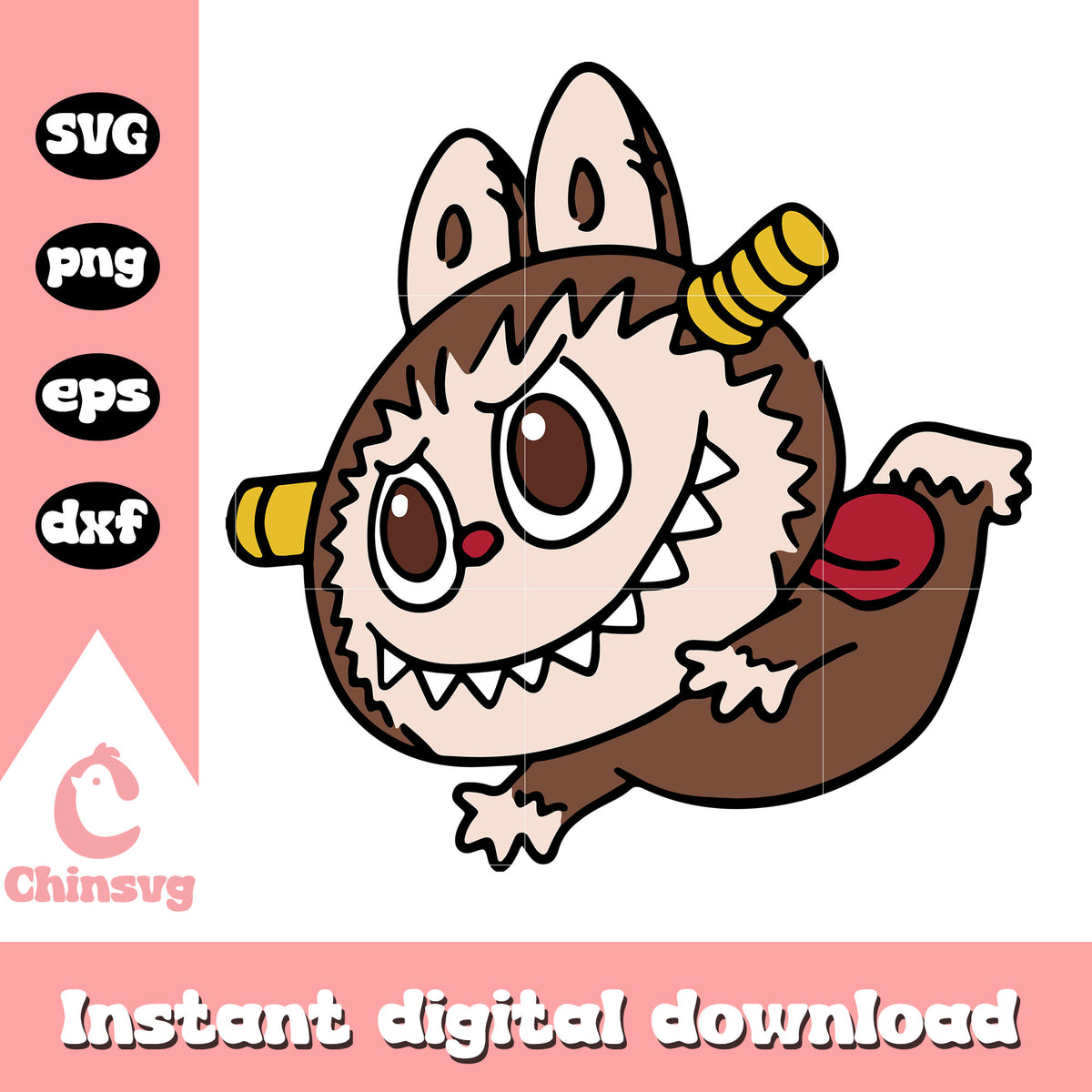 Jetpack jester labubu cute doll drawing design svg, labubu doll svg