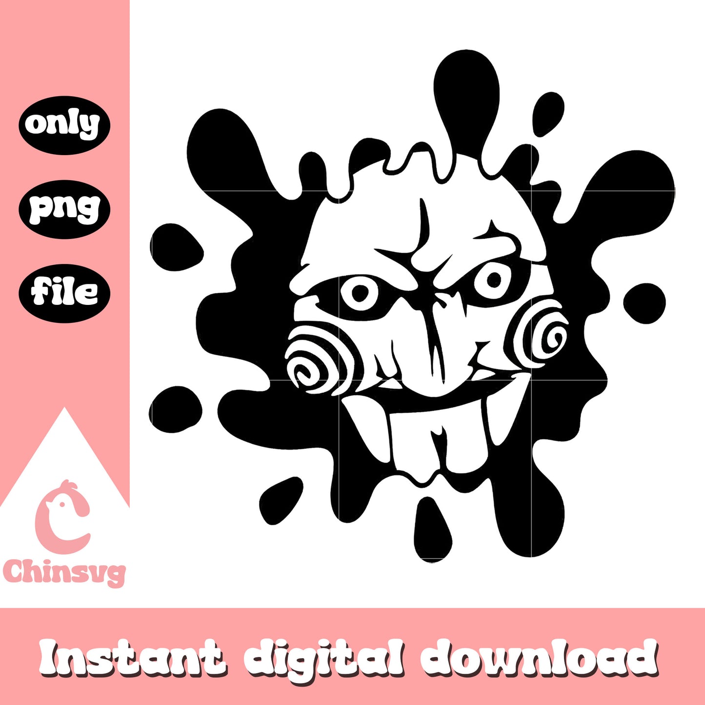 Jigsaw horror film design png, saw film png, halloween png