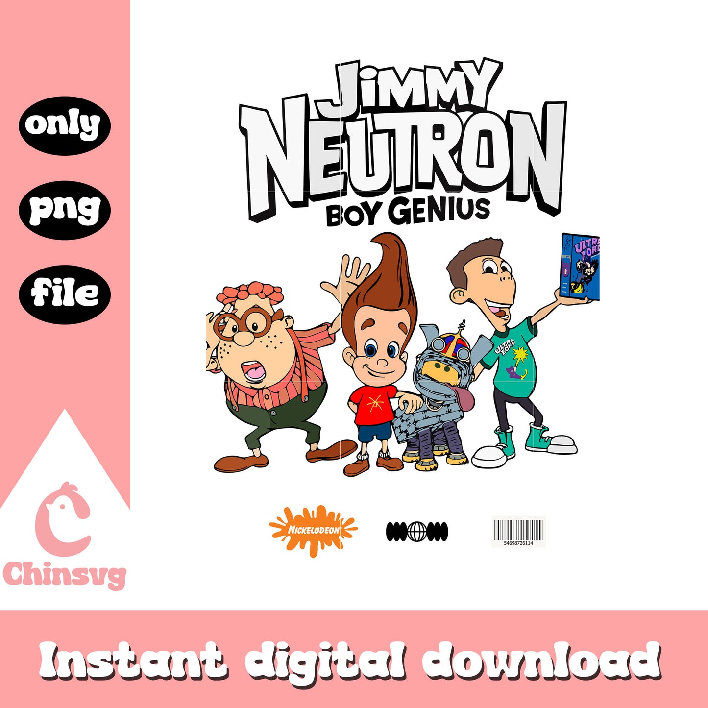 Jimmy neutron boy genius characters design png, jimmy neutron png