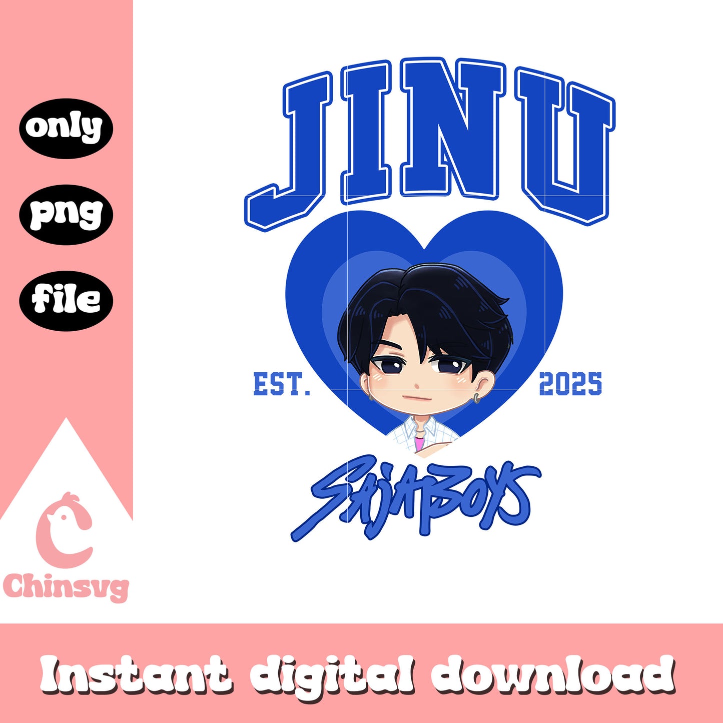 Jinu saja boys est 2025 christmas heart png, saja boys jinu png