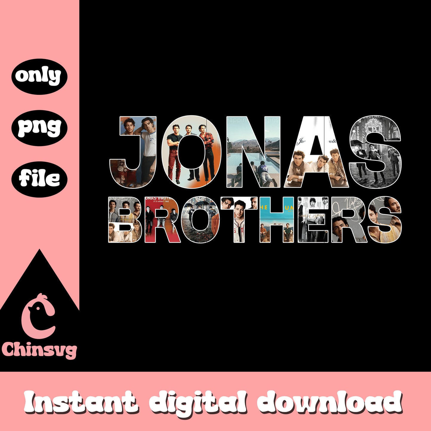 Jonas brothers font design png, the jonas brothers png