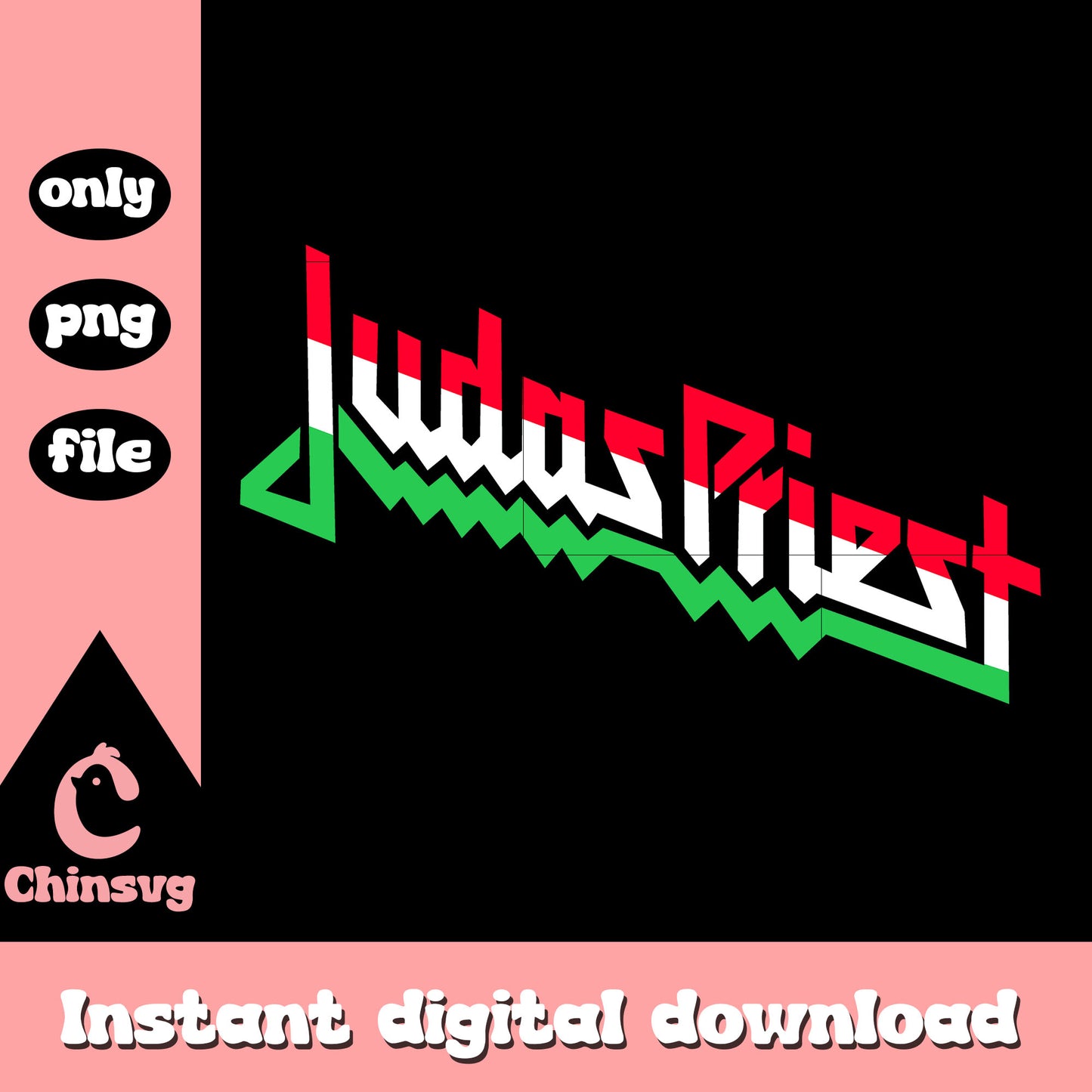 Judas Priest signal design png, rock band png, Judas Priest png