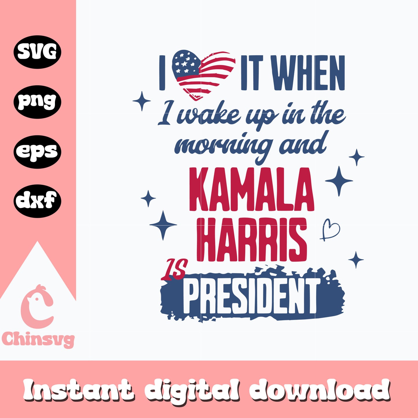 Kamala harris is president quote design svg, Kamala harris logo svg