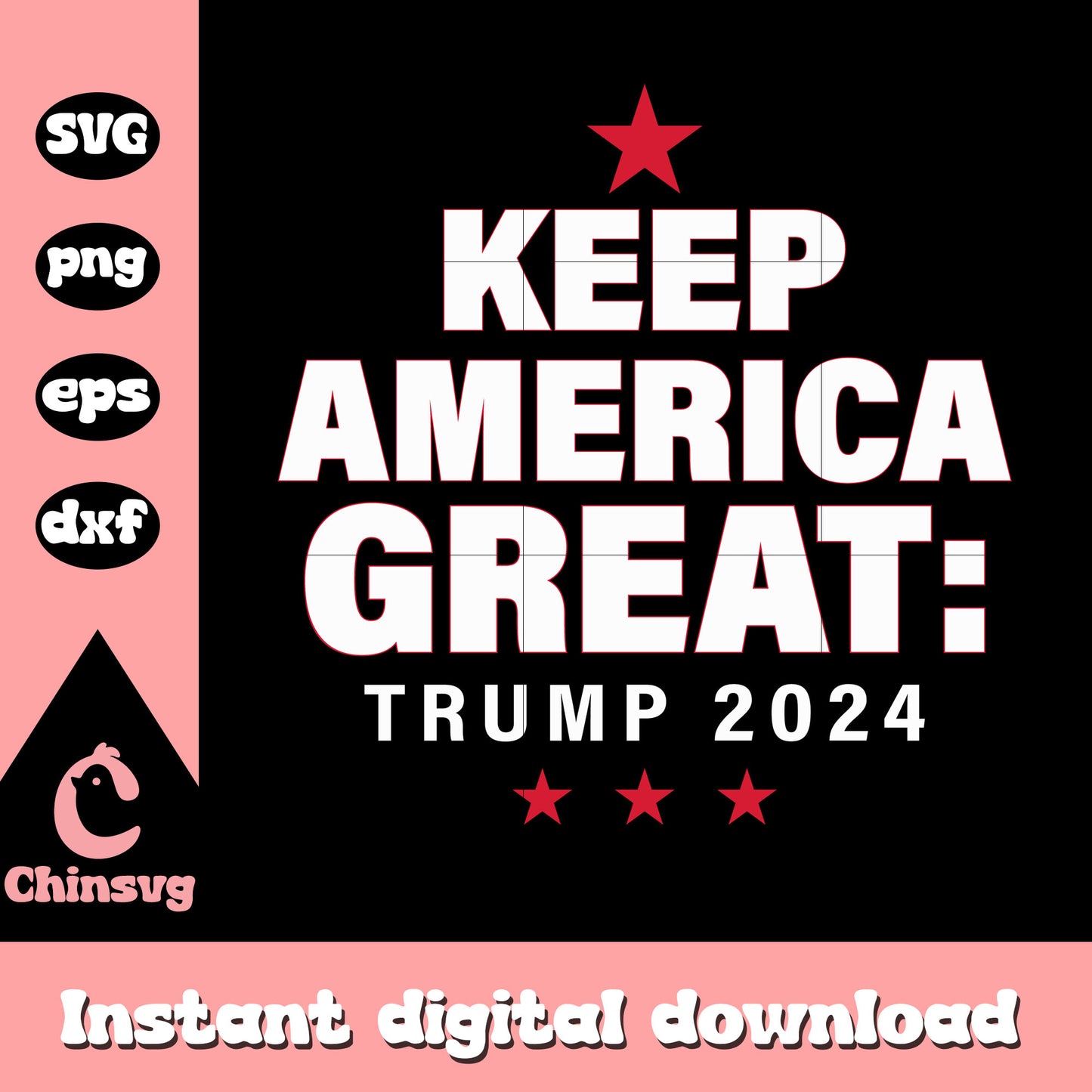 Keep america great trump 2024 logo svg, keep america great svg