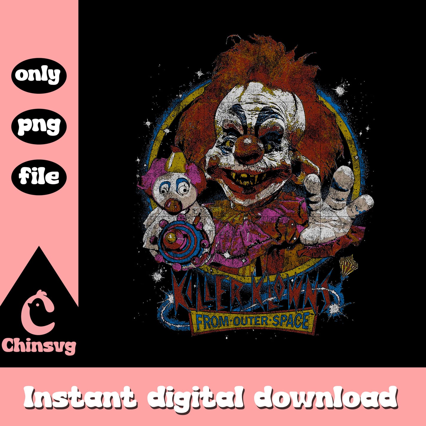 Killer klowns from outer space drawing png, horror film png