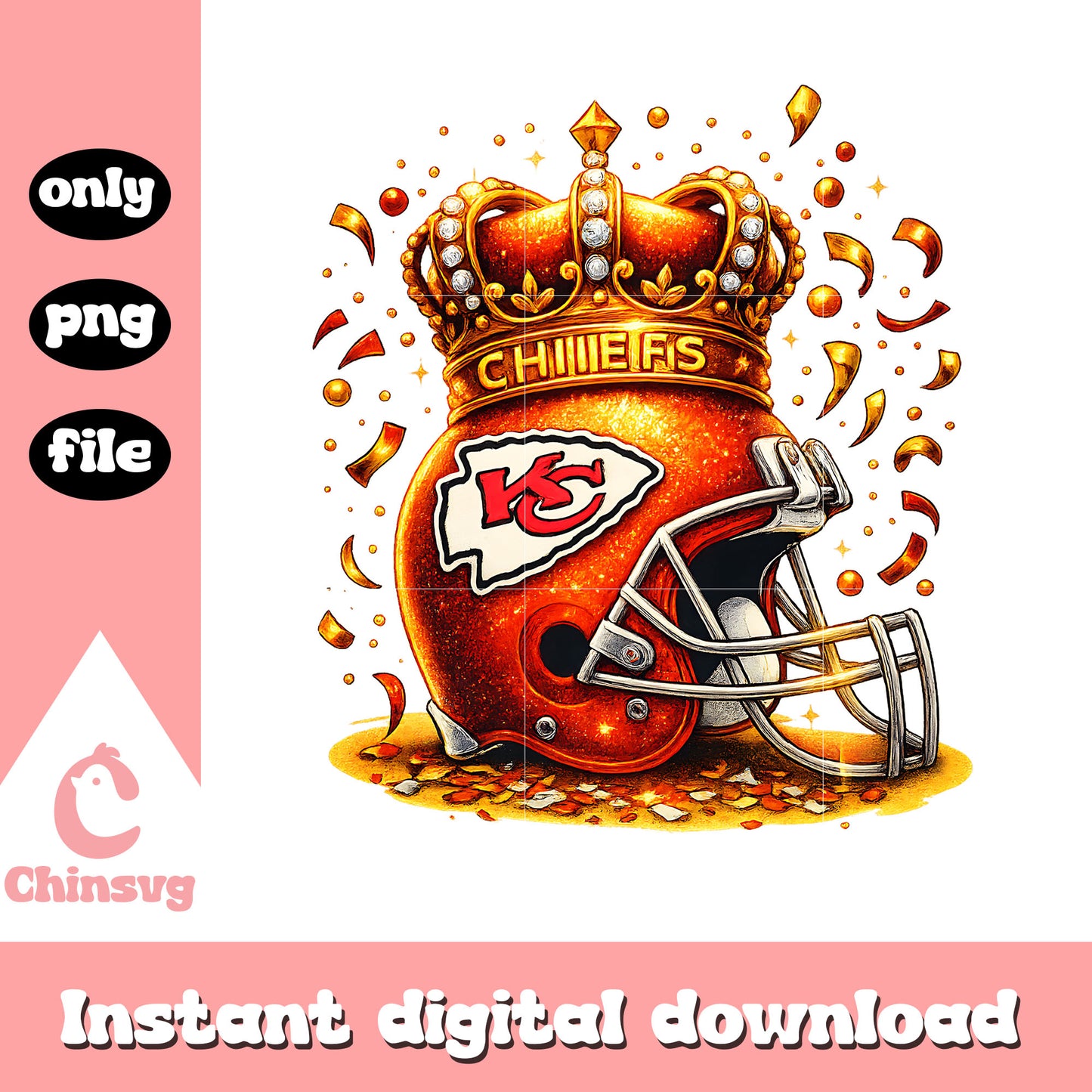 King chiefs nfl helmet design png, kc chiefs png, nfl png