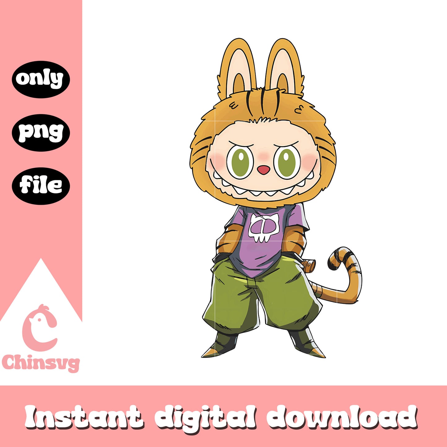 King of jungle labubu cute doll design png, labubu toy png