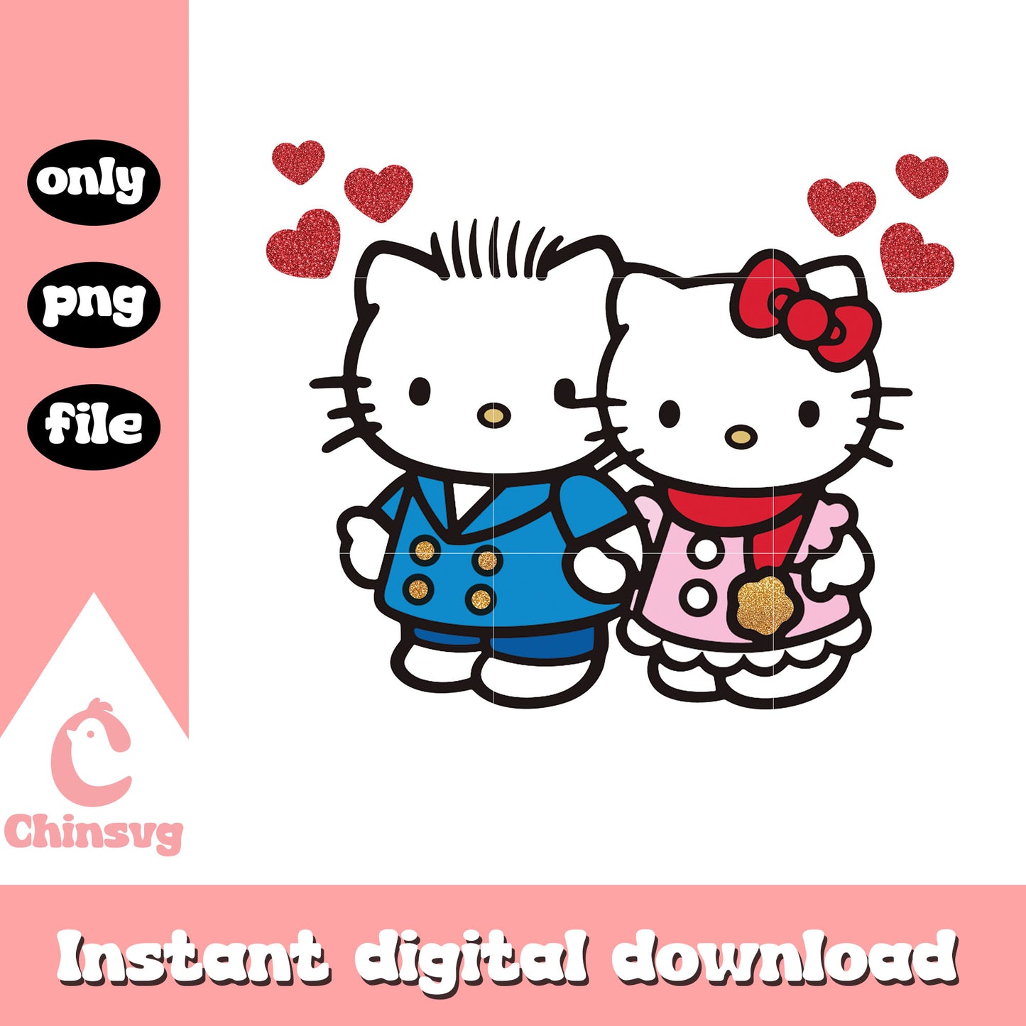 Kitty shirt cute valentine png, hello kitty valentine png