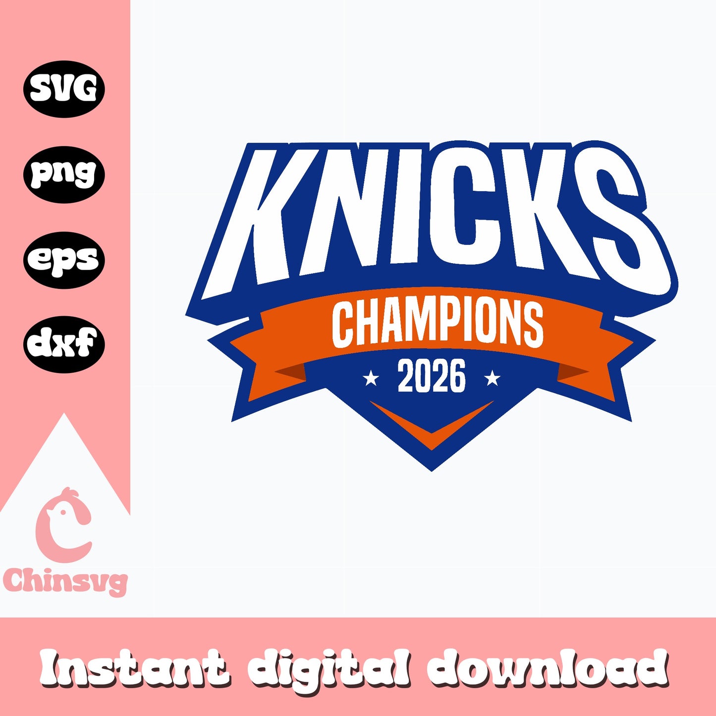 Knicks Champions 2026 SVG, New York Basketball, NBA SVG PNG