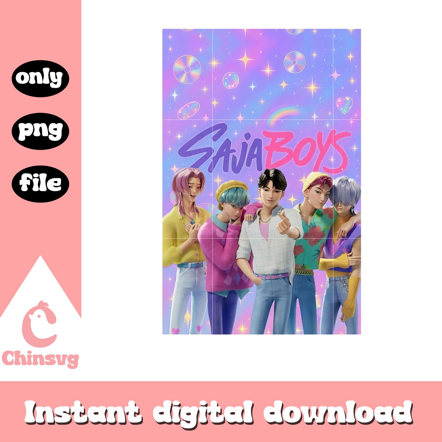 Kpop demon boy band saja boys png, the saja boys png