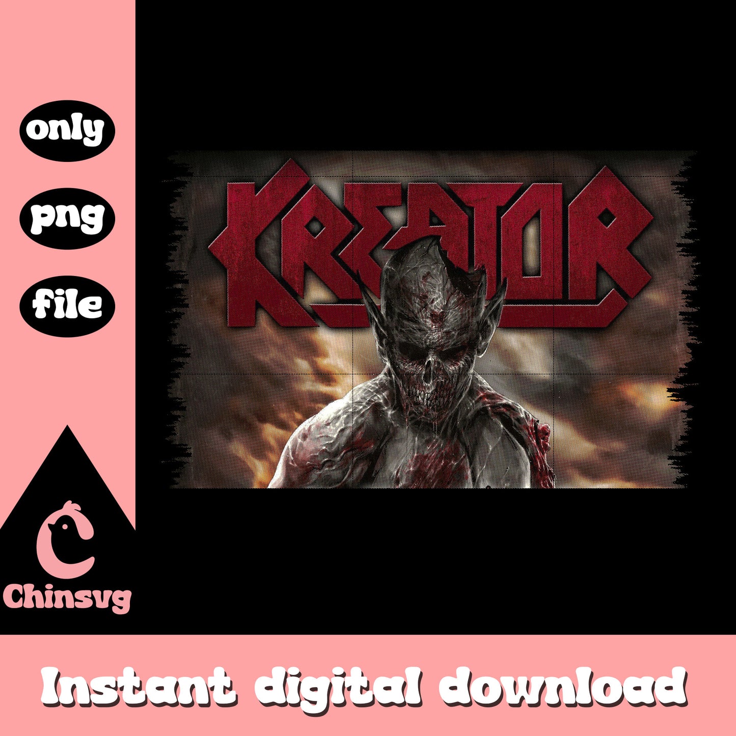 Kreator rock band logo design png, logo design, rock music png png