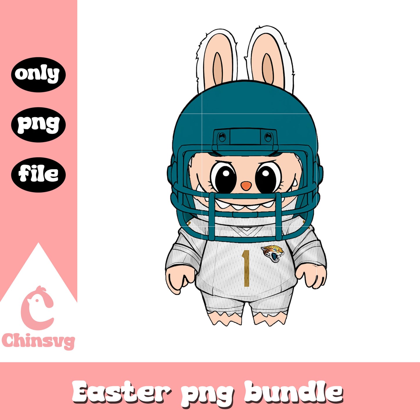 Labubu jacksonville jaguars doll clothes png, jacksonville jaguars png