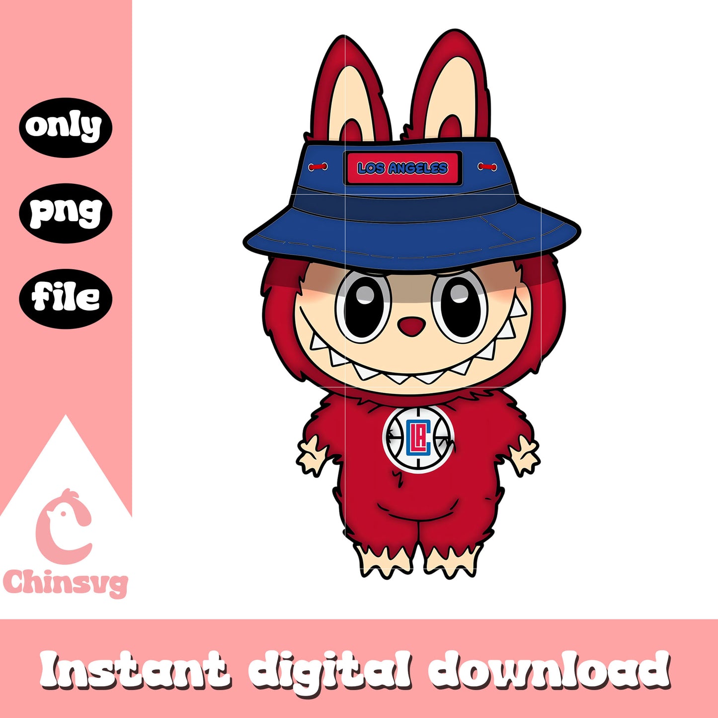 Labubu los angeles clippers clothes png, los angeles clippers png