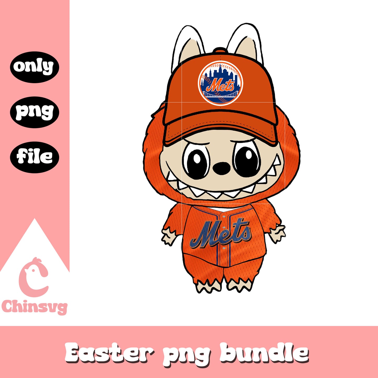 Labubu new york mets doll clothes png, new york mets png
