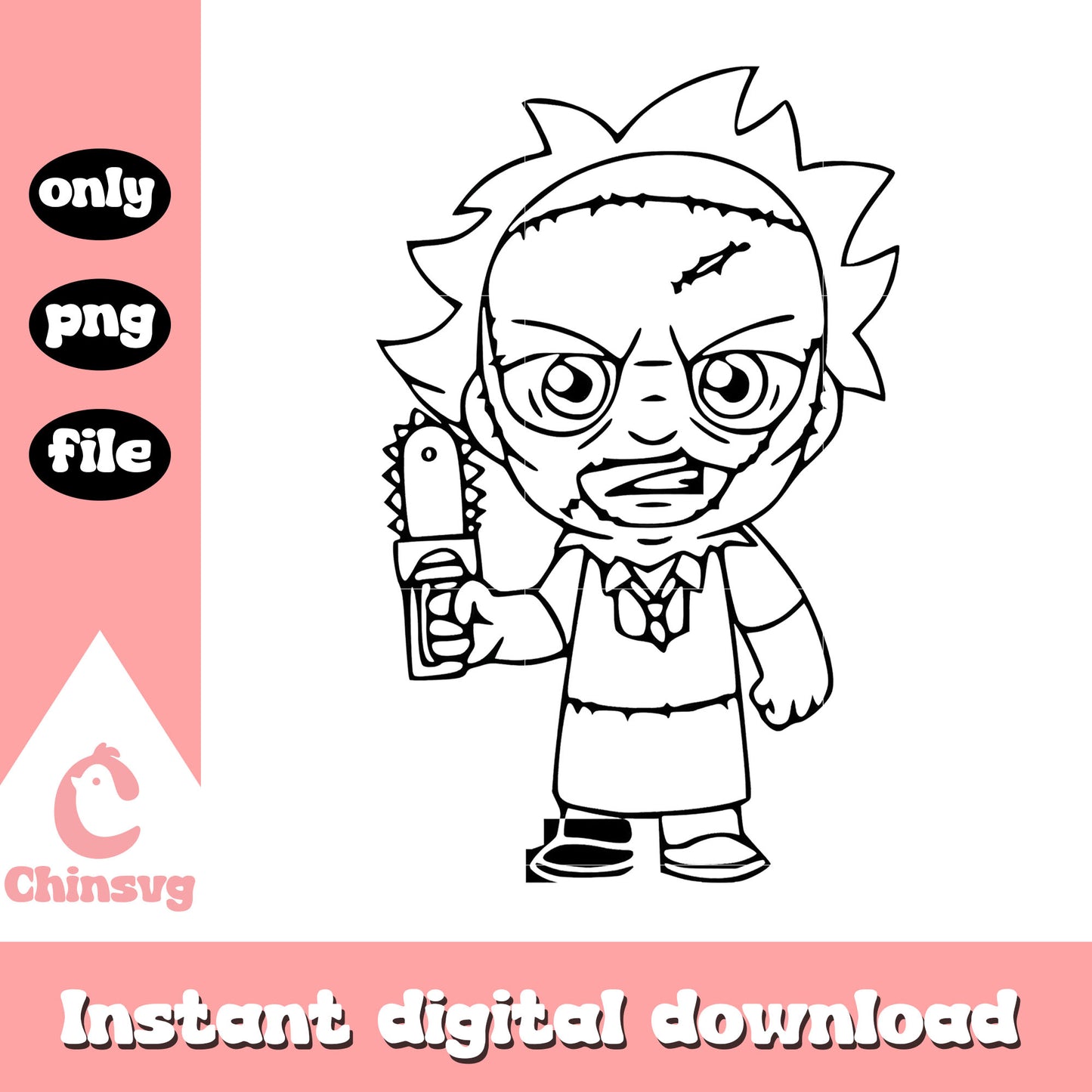 Leatherface texas chainsaw massacre design png, horror movie png