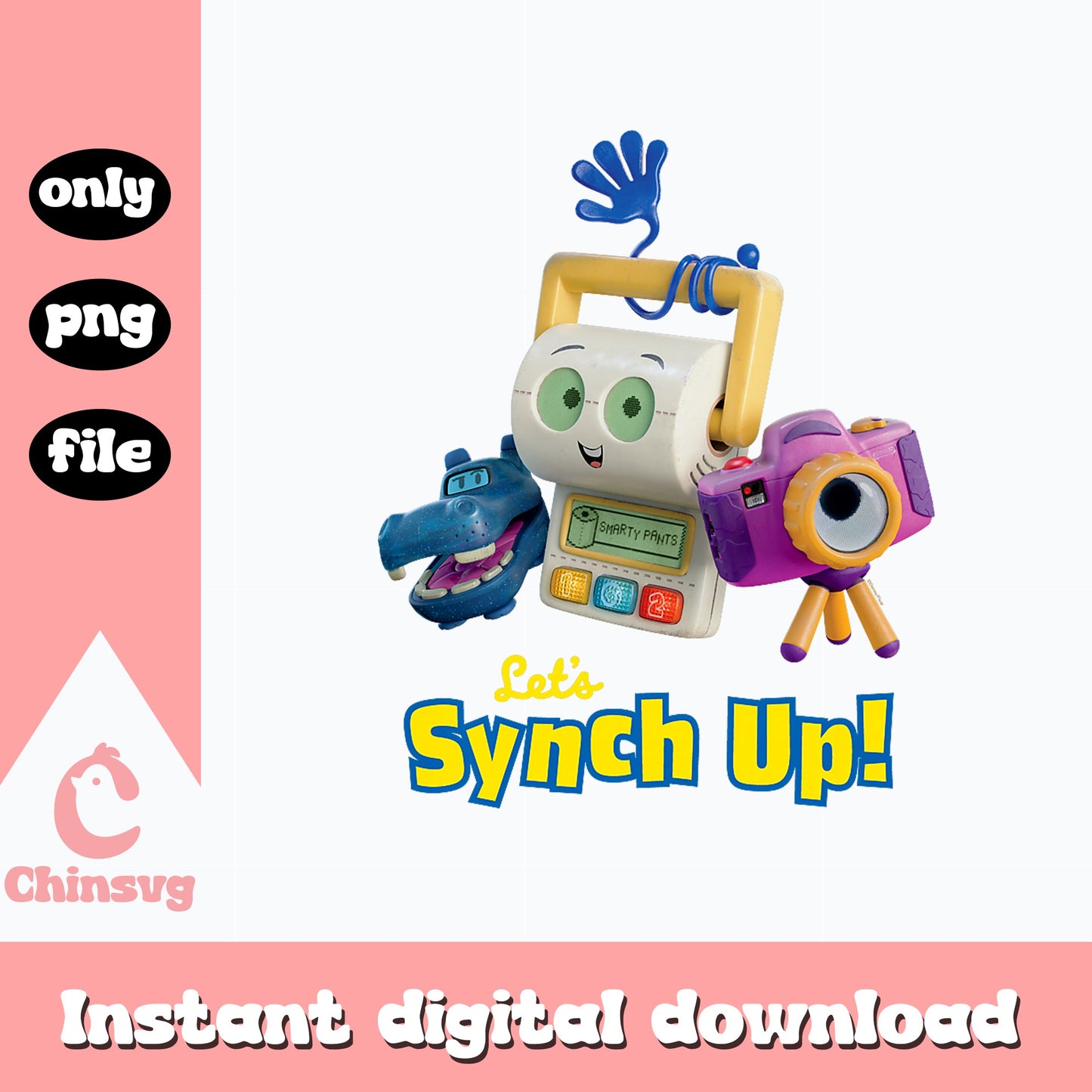 Lets Synch Up Characters PNG, Smarty Pants Clipart, Kids Show PNG
