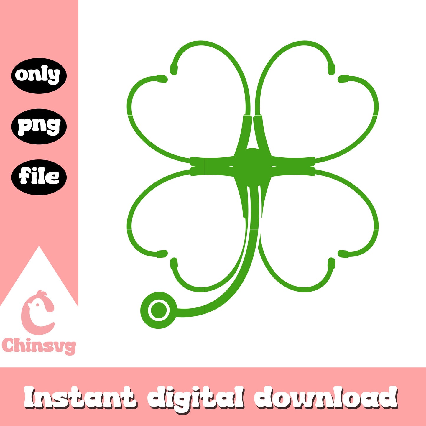 Logo clover st patrick’s png, st patrick's day decor ideas png