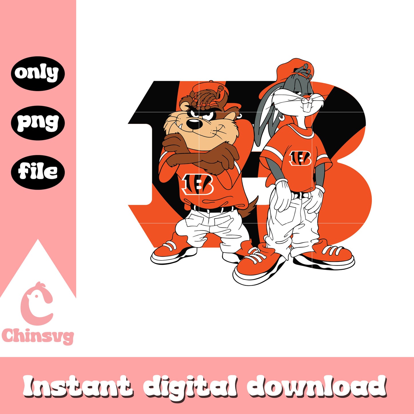 Looney tunes cincinnati bengals team svg, cincinnati bengals svg