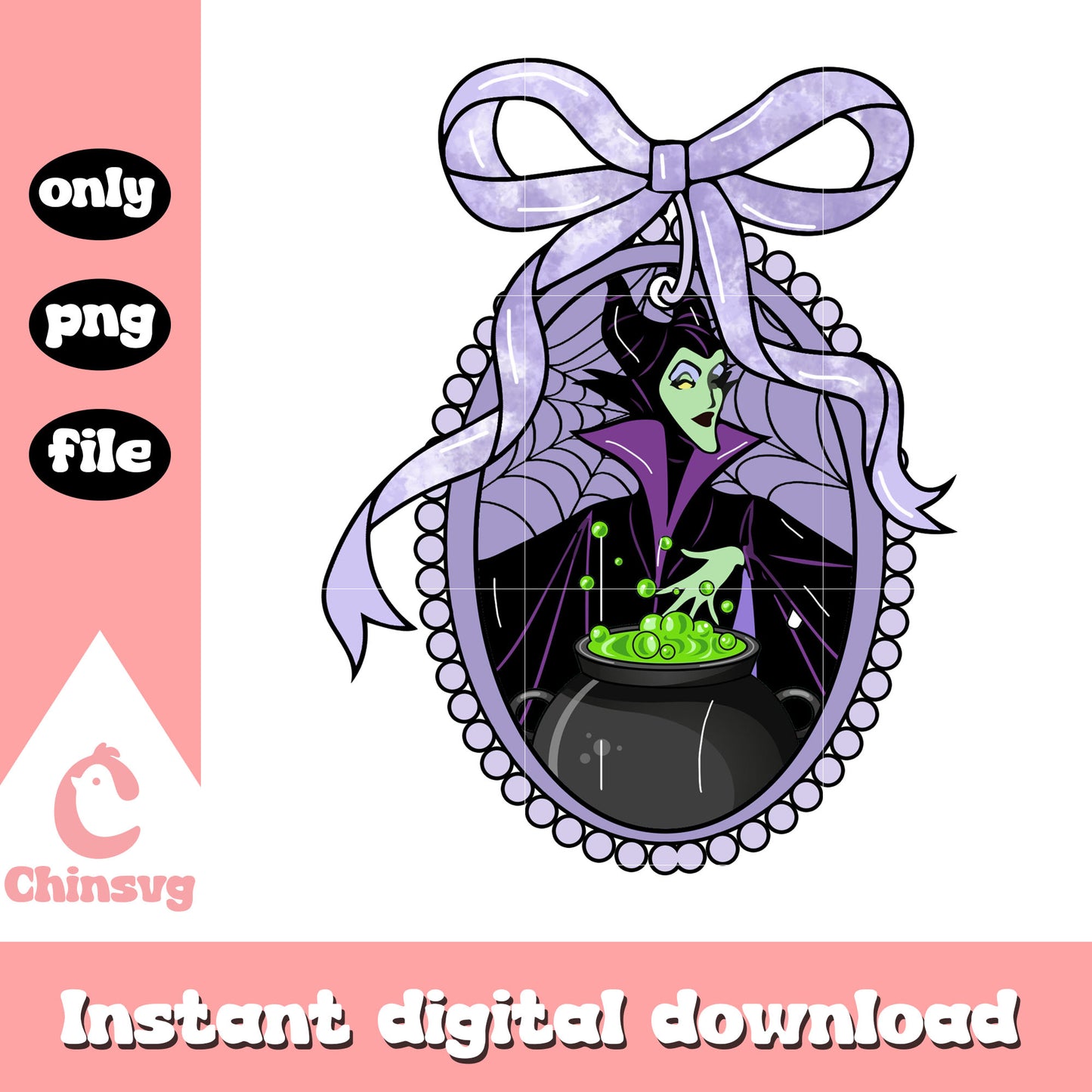 Maleficent character on hallowenen png, horror halloween png, beauty sleeping png