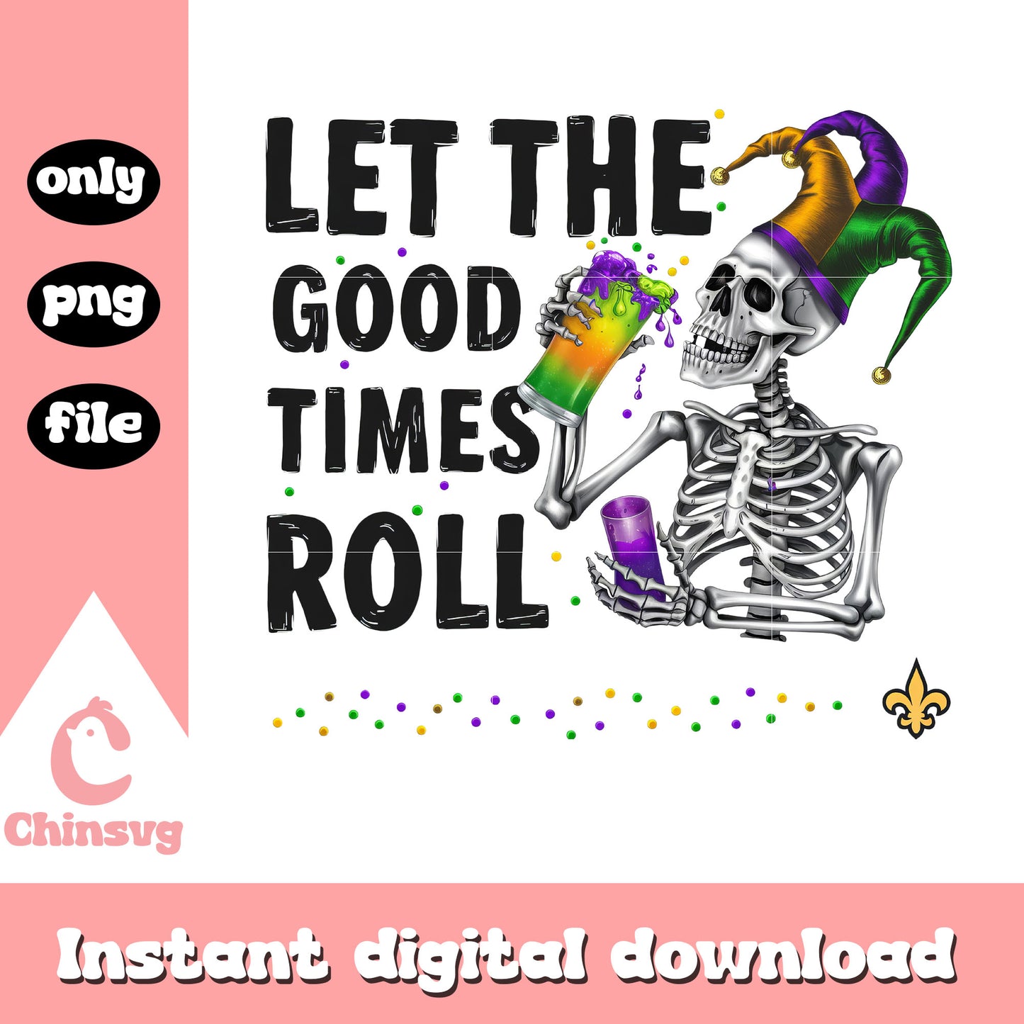 Mardi gras drink skeleton png, carnival mardi gras ship png