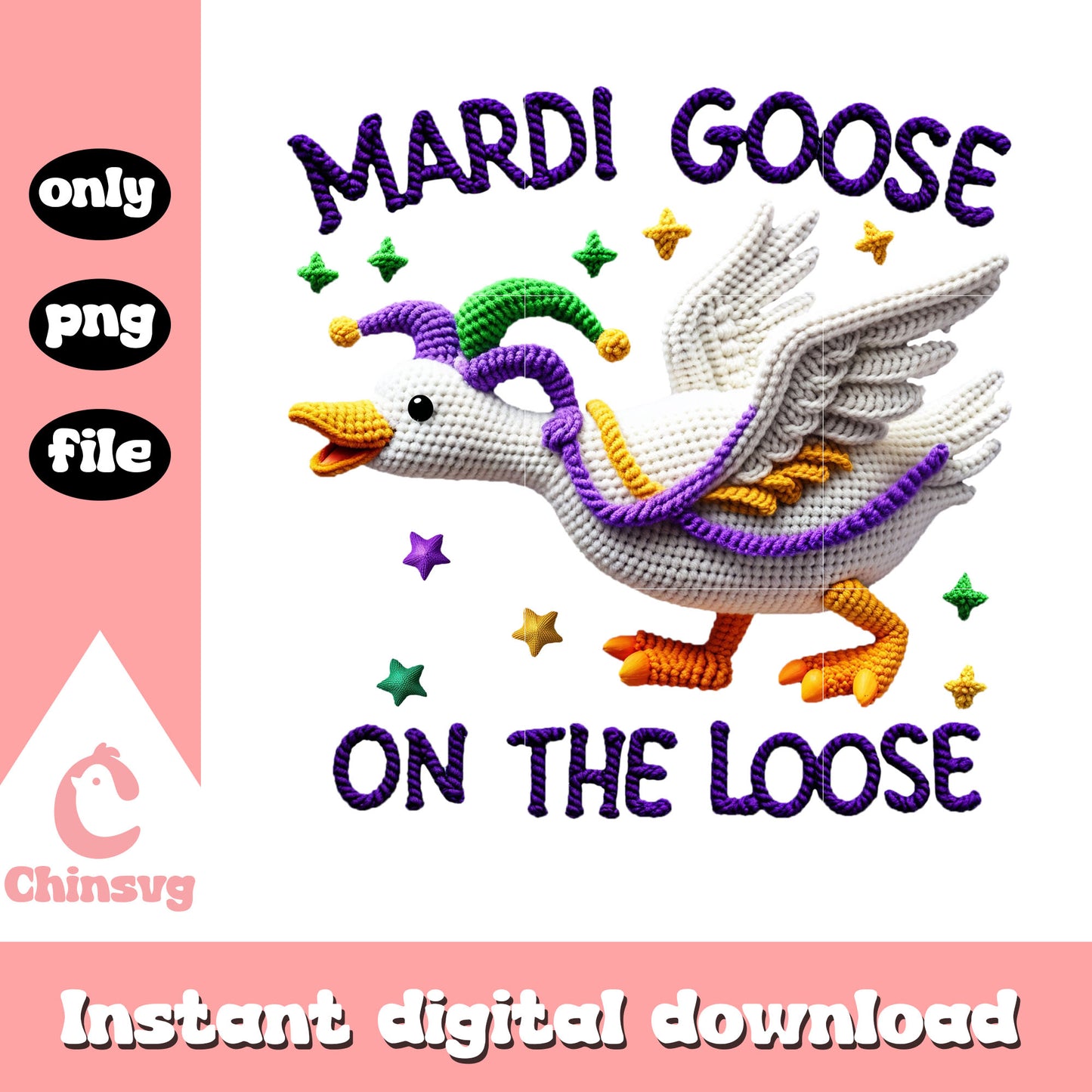 Mardi gras duck crochet png, mardi gras parade new orleans png