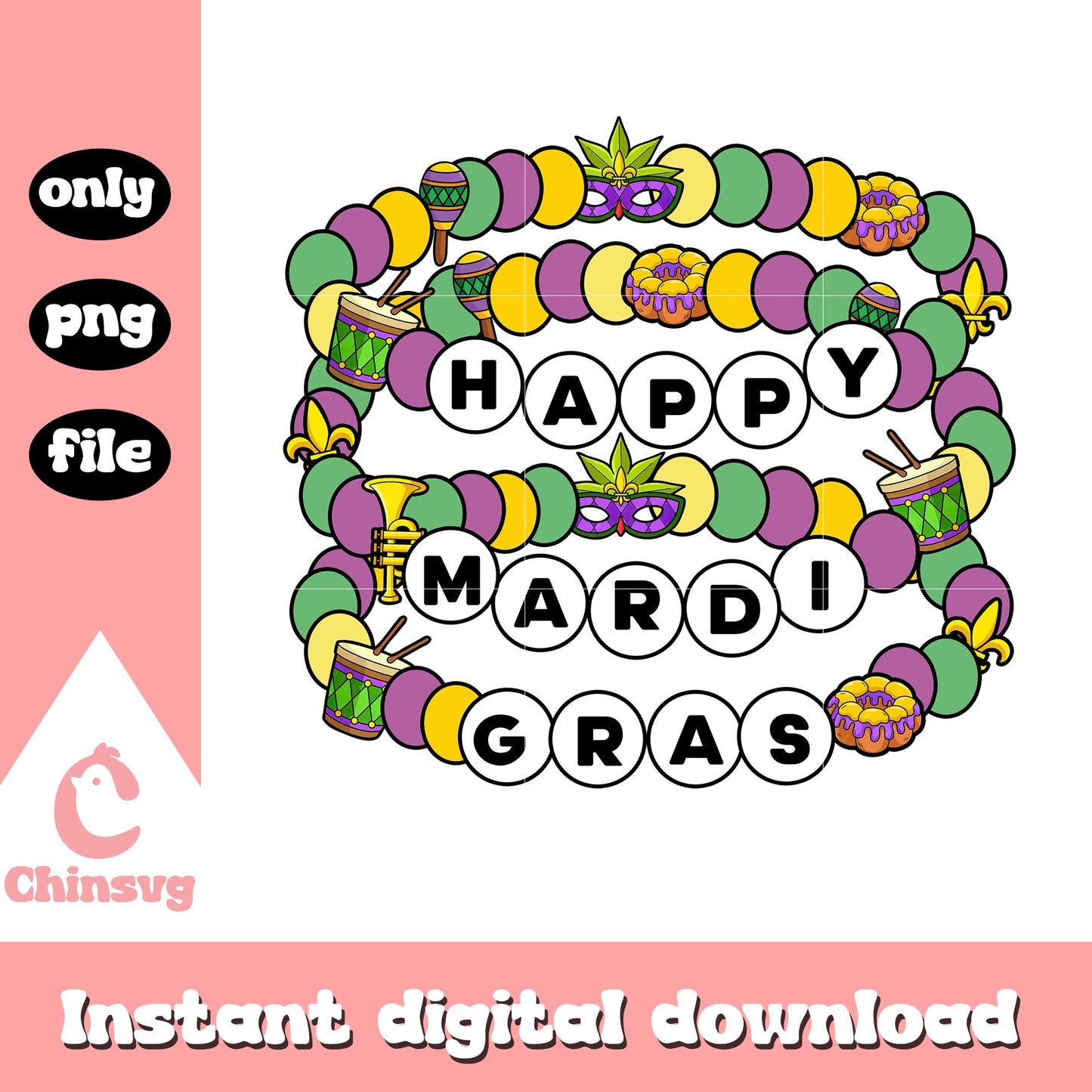 Mardi gras happy color png, mardi gras in new orleans png