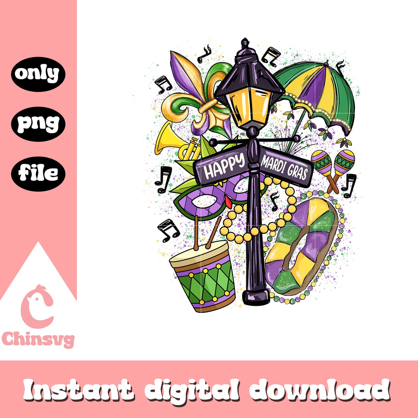 Mardi gras vintage sticker png, amtrak mardi gras service png