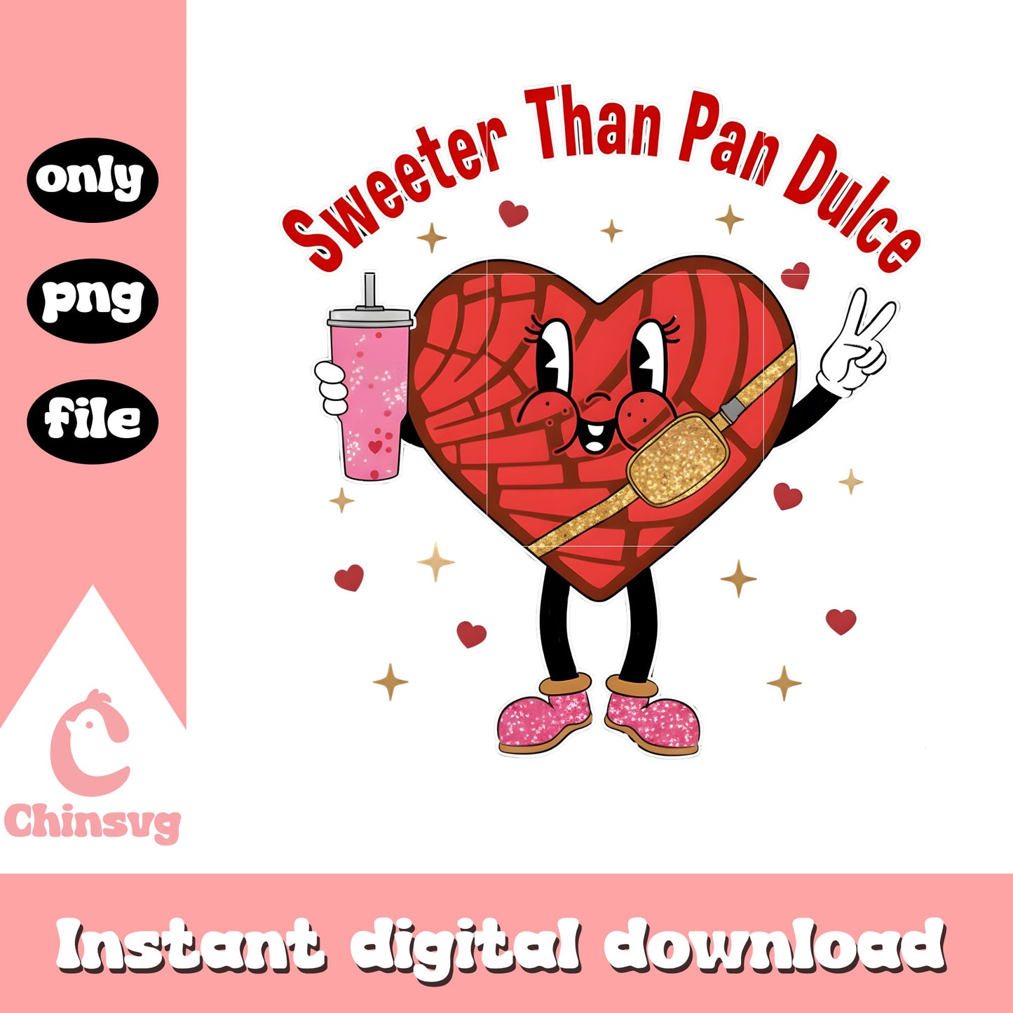 Mascot conchas style valentine png, valentines day love png
