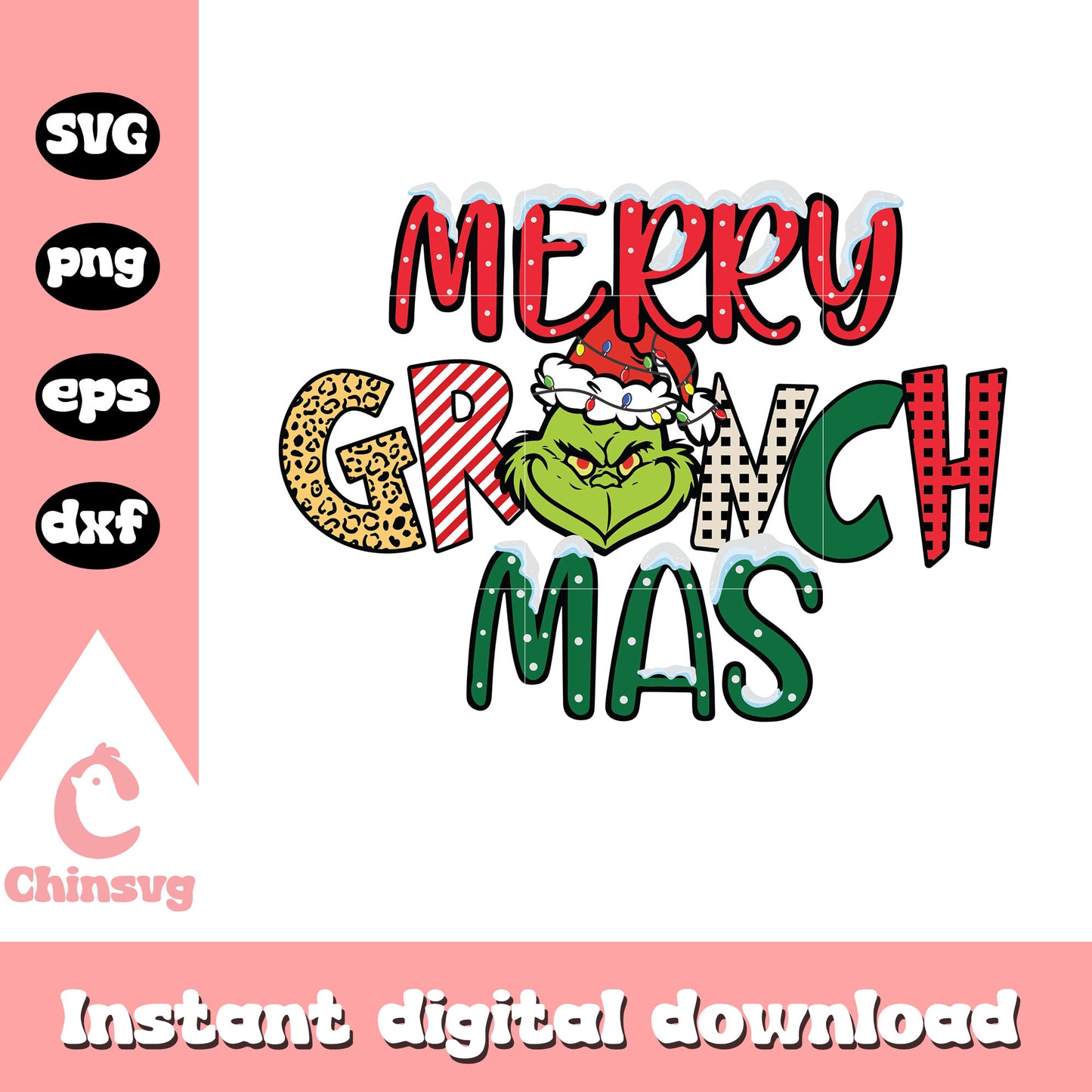 Merry grinch mas snow christmas design svg, merry grinch mas svg