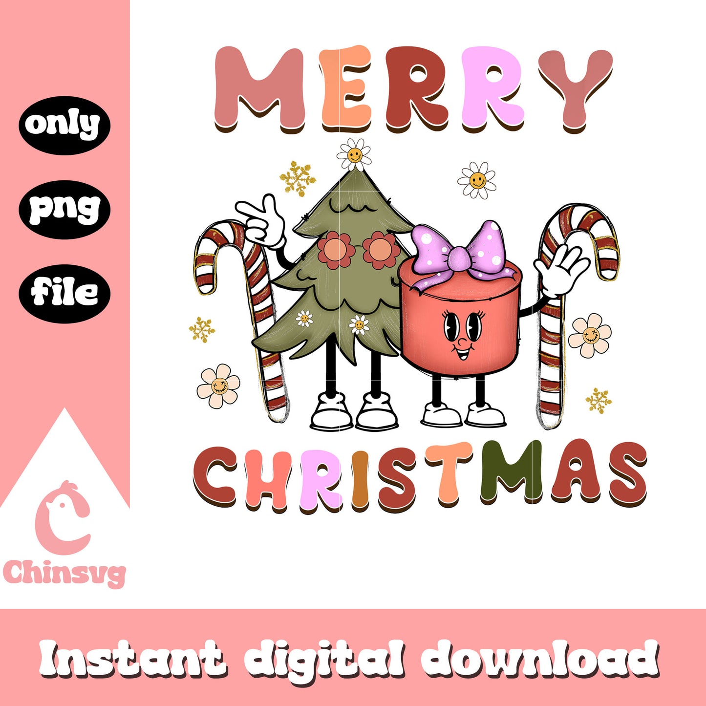 Merry christmas cartoon design png, merry christmas png
