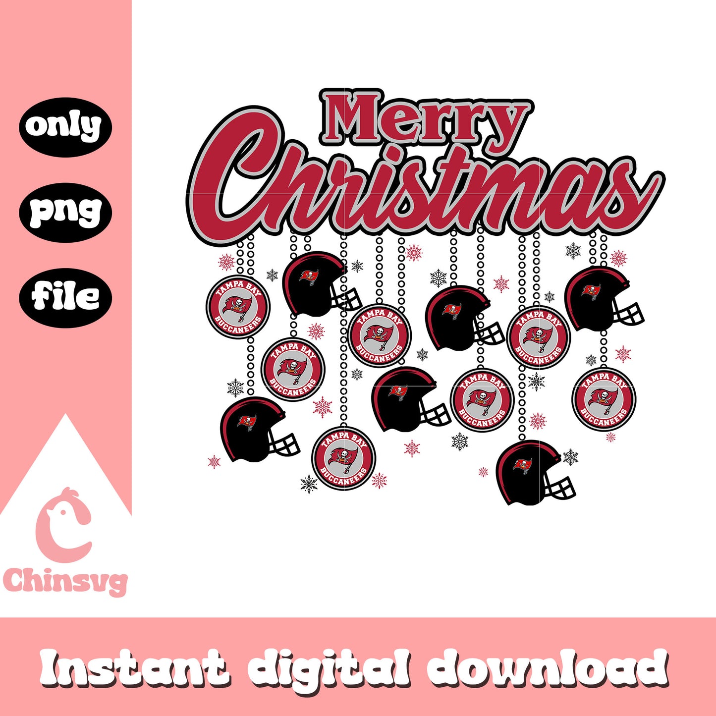 Merry christmas with tampa bay buccaneers png, buccaneers nfl png