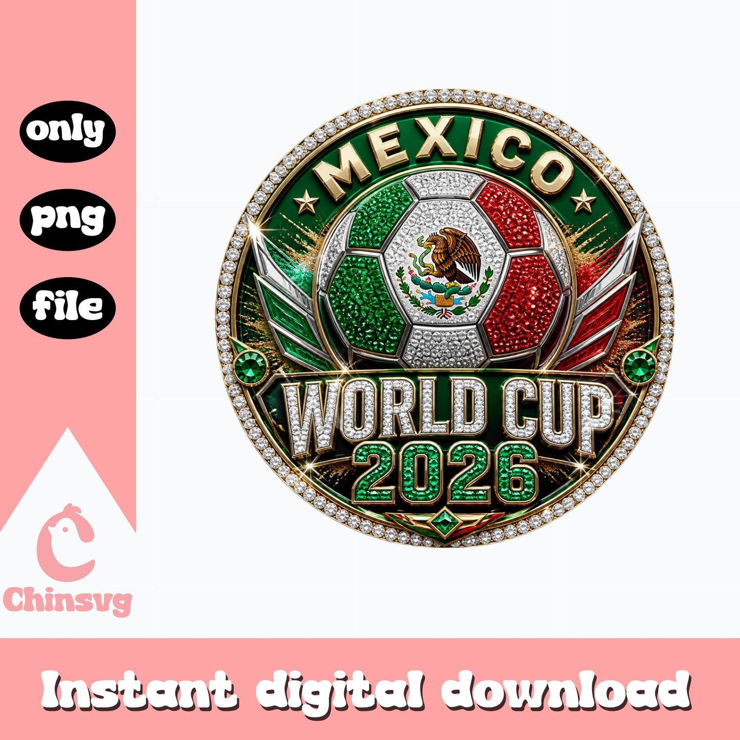 Mexico World Cup 2026 PNG, Soccer Mexico Flag PNG, Futbol PNG