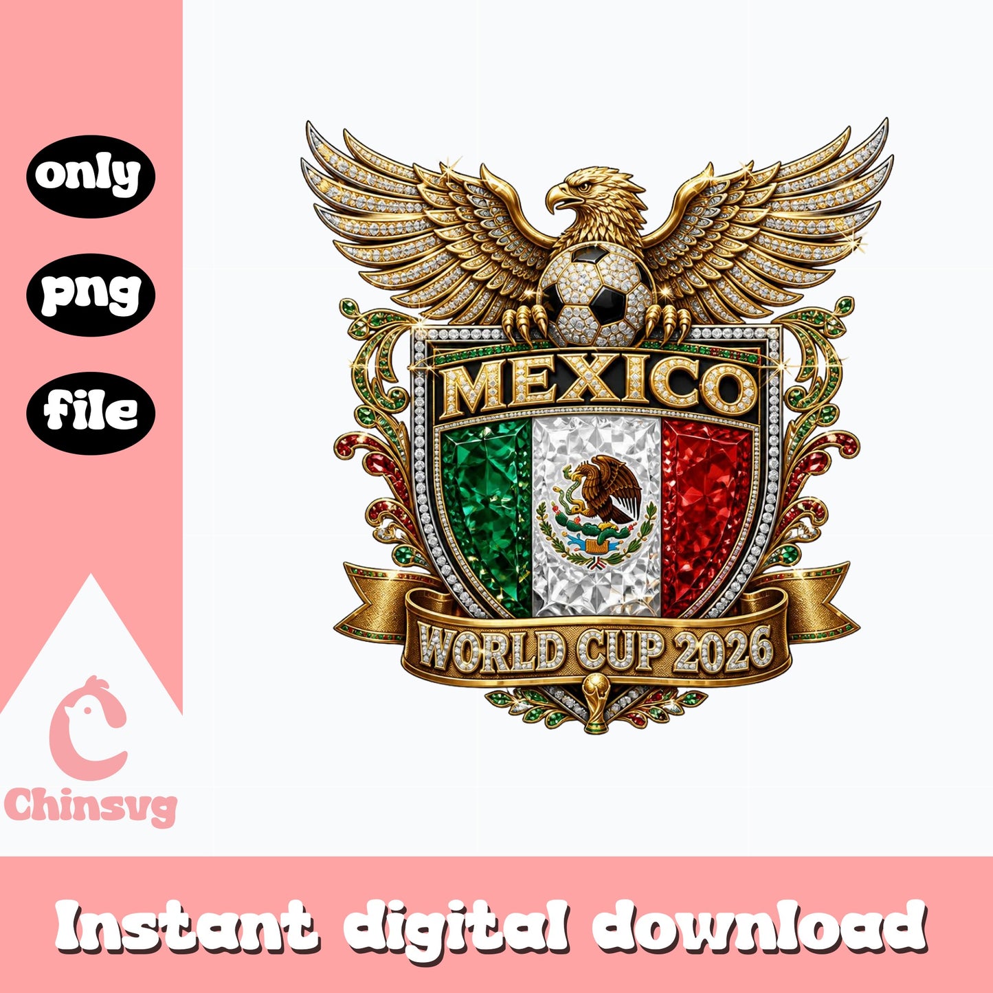 Mexico World Cup 2026 Soccer PNG, Mexico Flag PNG, Football PNG