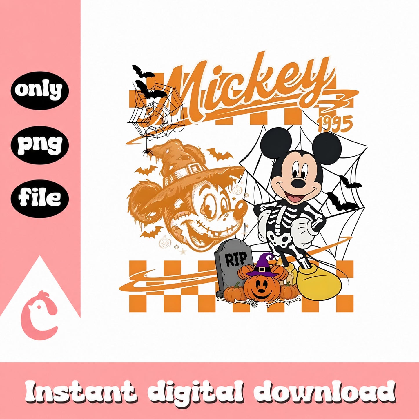 Mickey Mouse Halloween SVG, Disney Halloween Bundle, PNG File