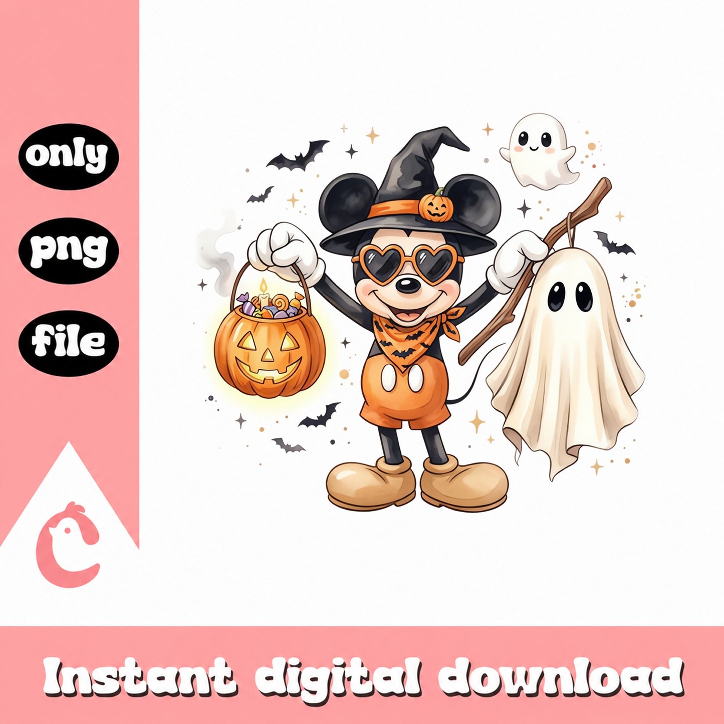 Mickey Mouse Halloween SVG, Disney Halloween PNG, Trick Or Treat SVG