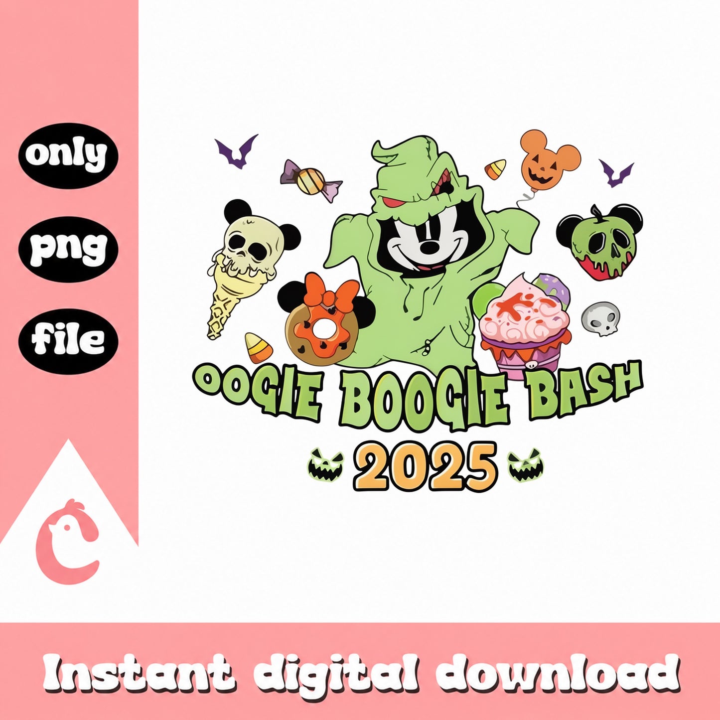 Mickey Mouse Oogie Boogie Bash PNG, Halloween Disney PNG, PNG File
