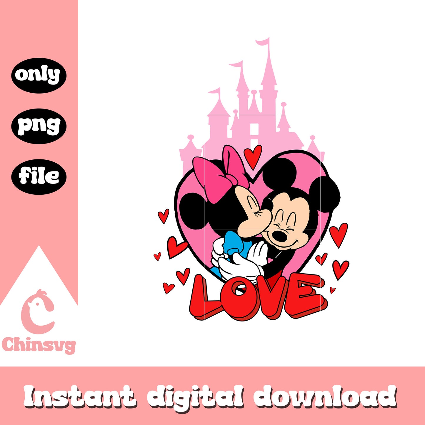 Mickey and minnie love valentine png, minnie kissing mickey png