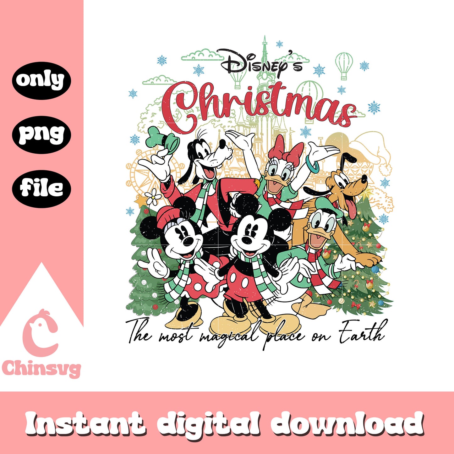 Mickey friends disney christmas png, christmas disney png