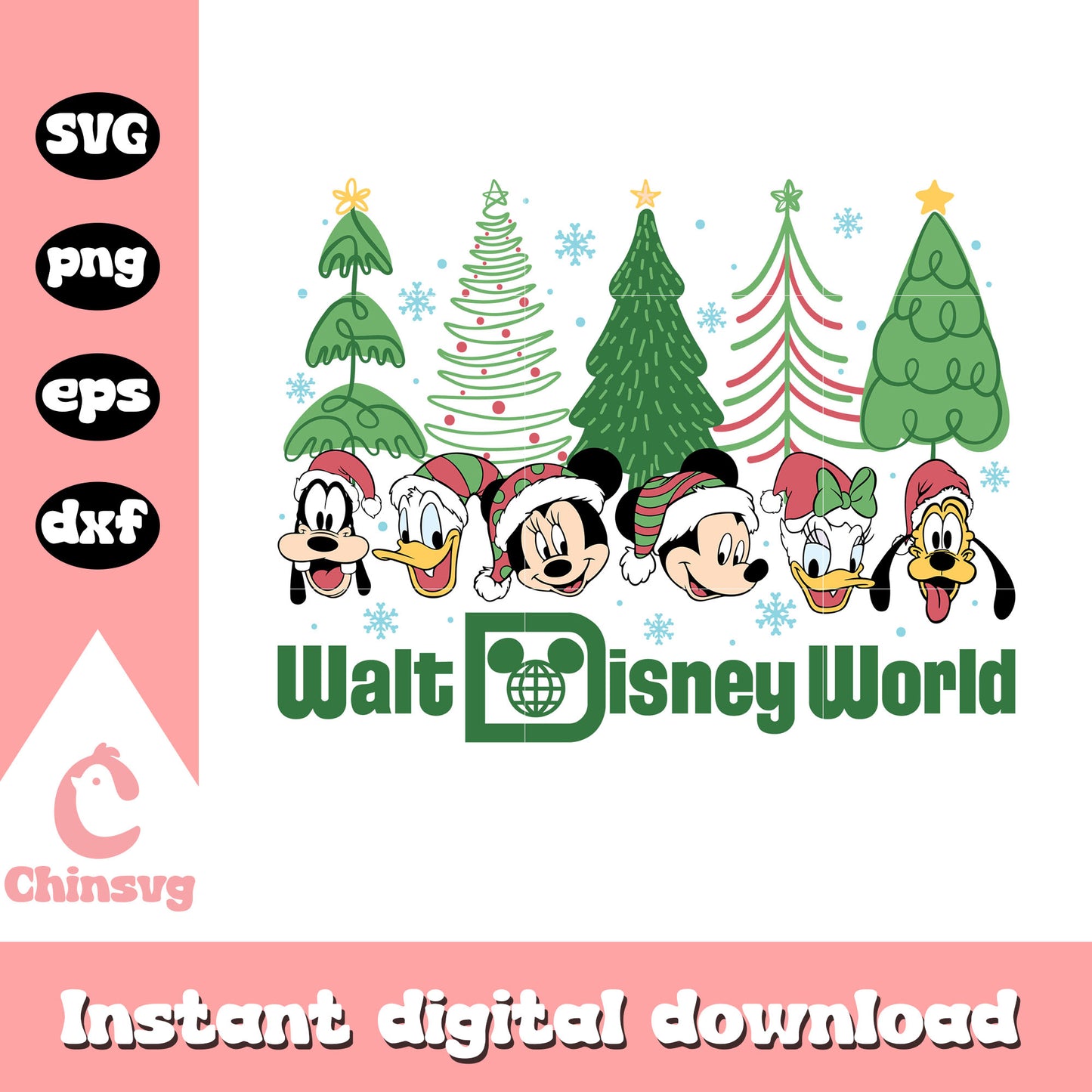 Mickey friends walt disney world svg, walt disney christmas svg
