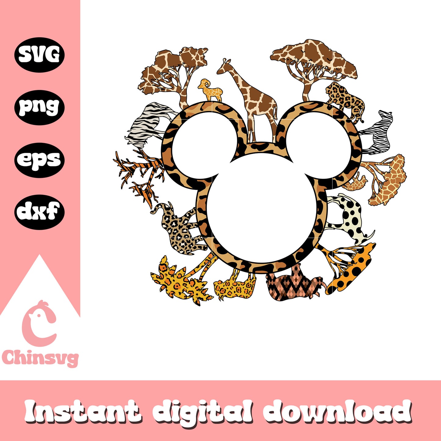 Mickey head animal kingdom svg, disney animal kingdom svg