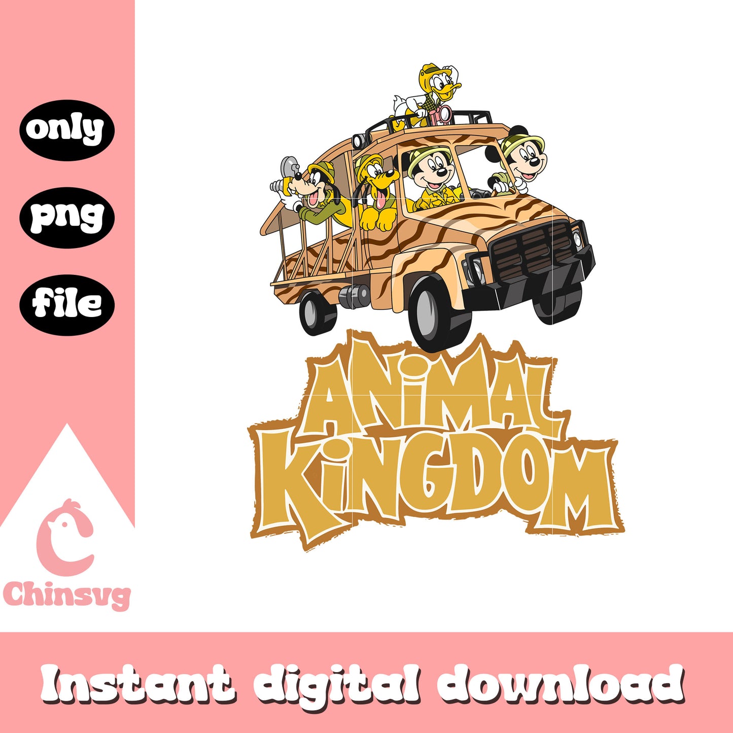 Mickey and friends animal kingdom png, animal kingdom png