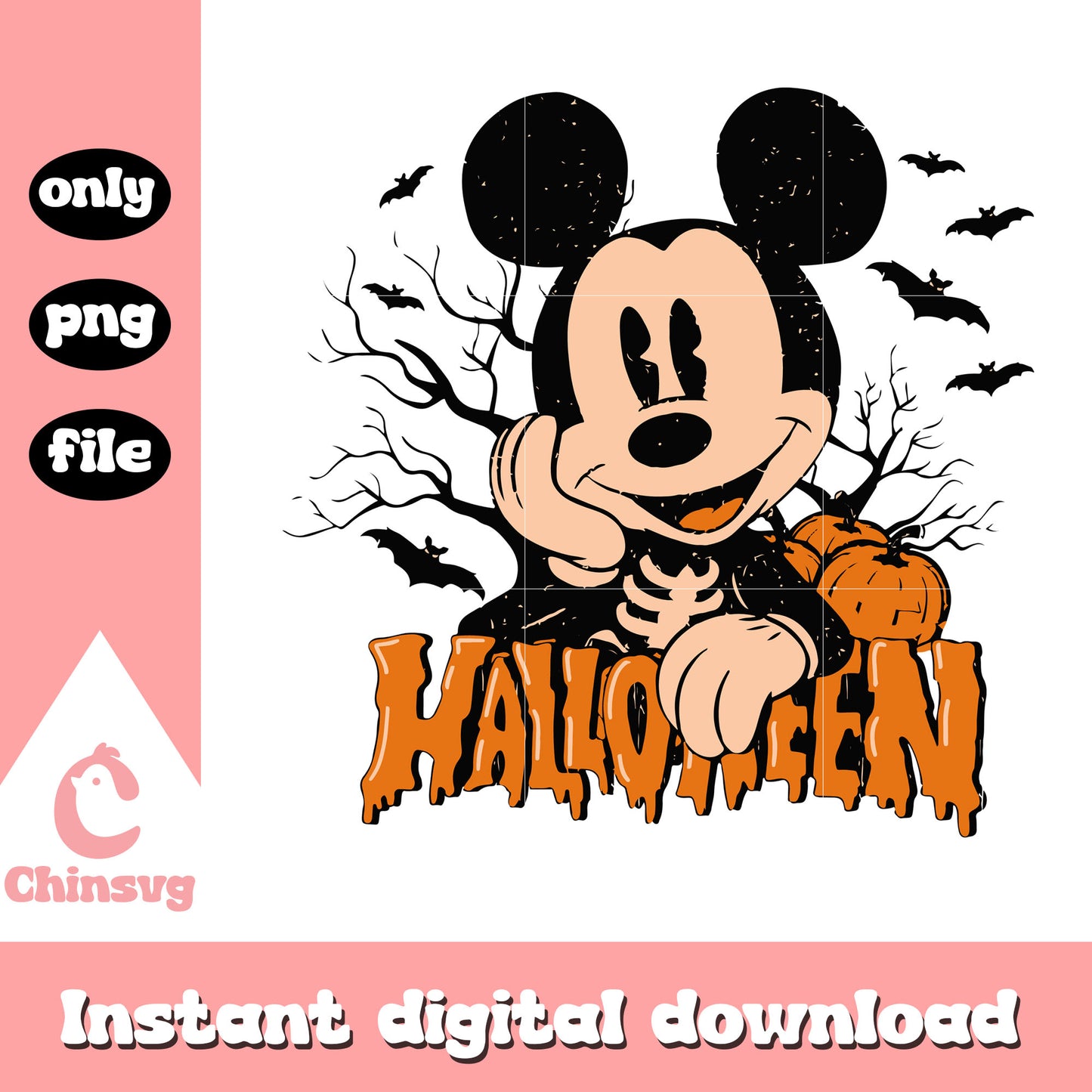 Mickey character happy halloween png, disney characters png,
