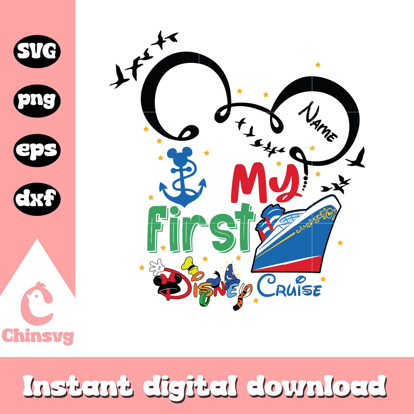 Mickey ears my first disney cruise svg, disney cruise svg