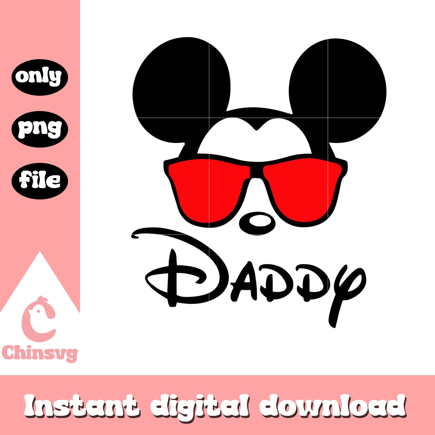 Mickey head dad png, disney character png, mickey head png