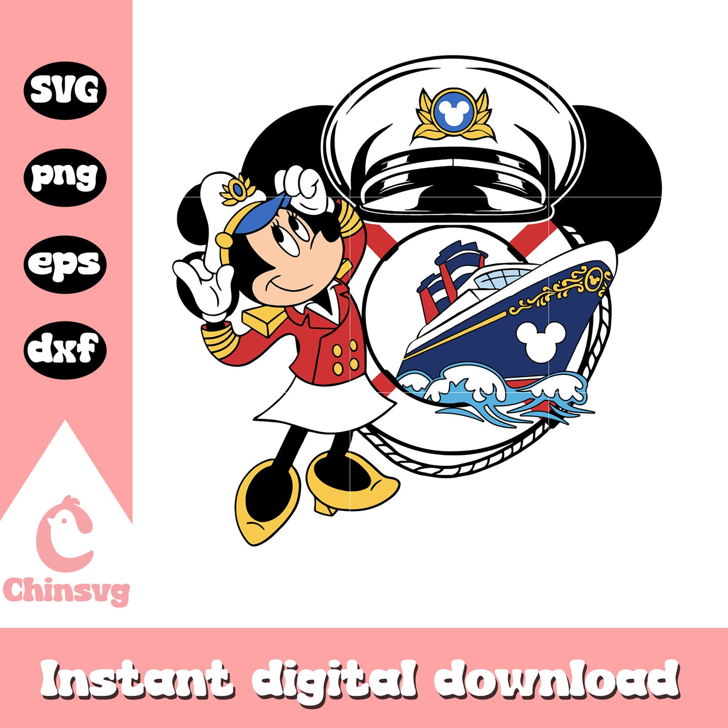 Mickey head disney cruise minnie svg, minnie mouse svg, disney cruise svg