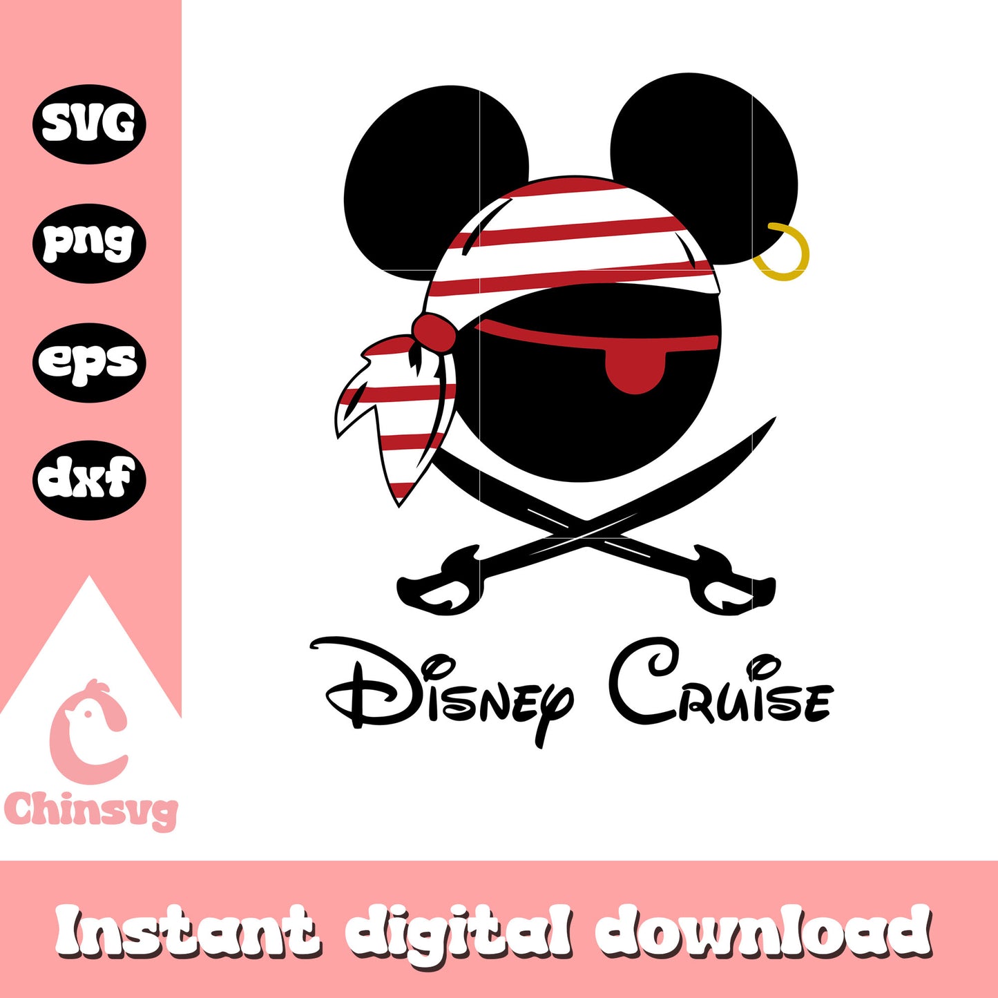 Mickey head private disney cruise svg, disney cruise svg