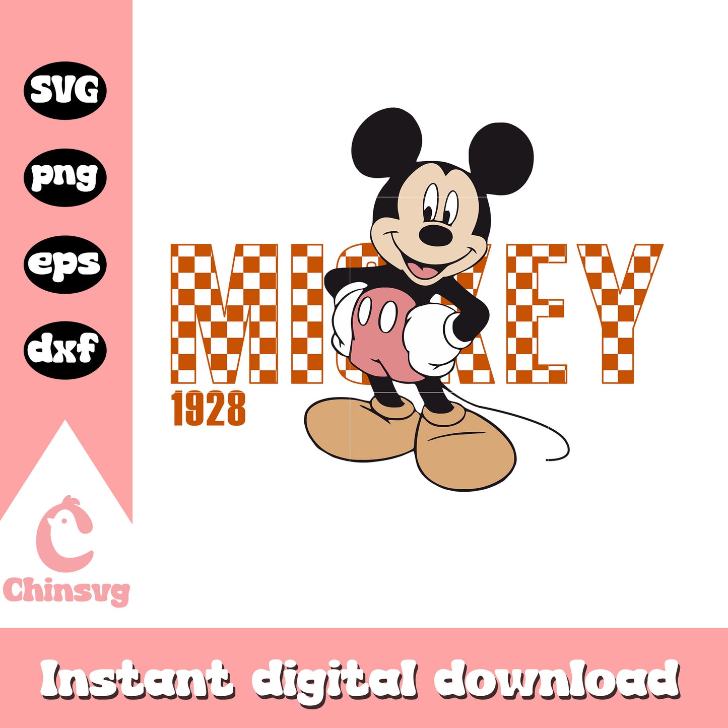 Mickey mouse 1928 design svg, mickey mouse svg, disney svg