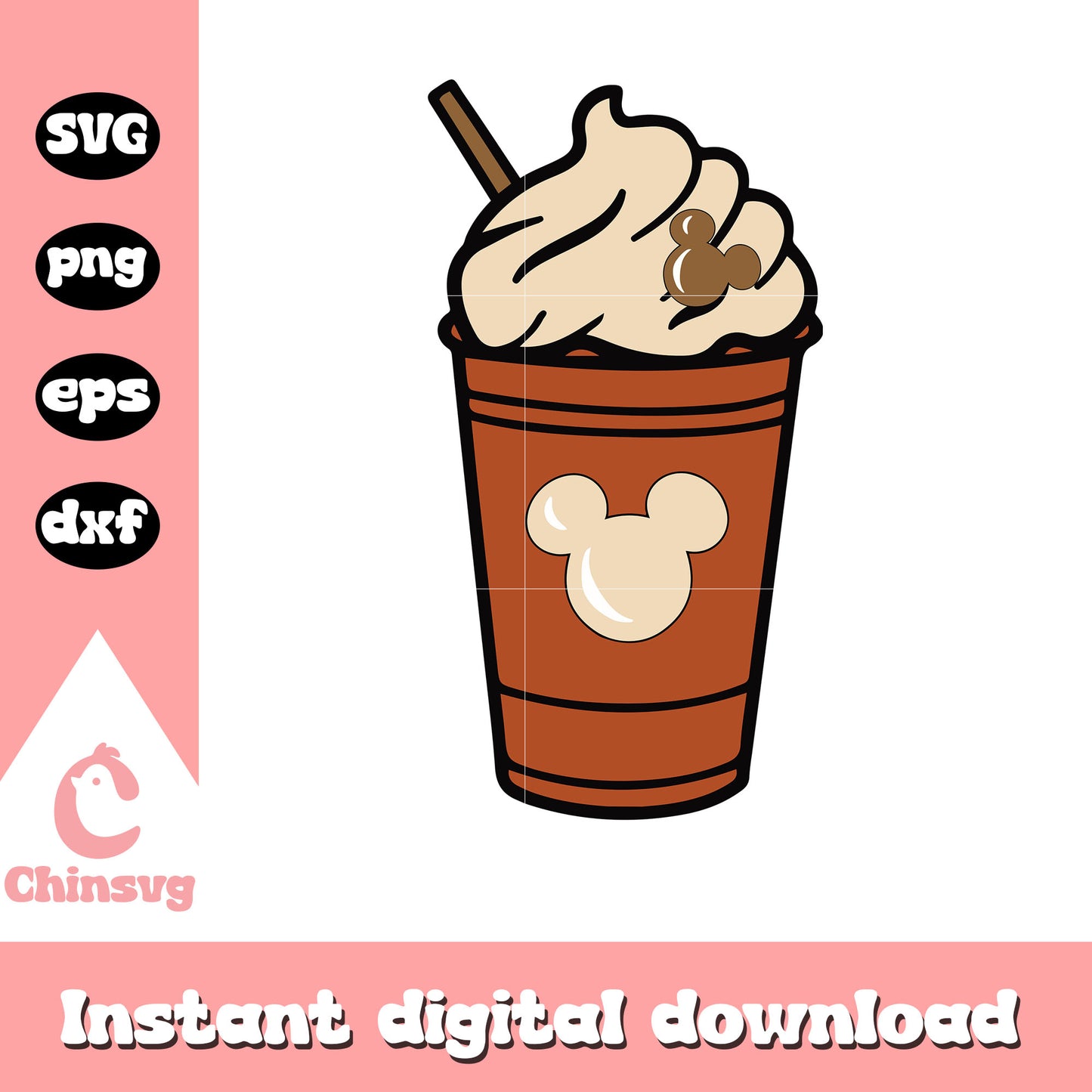 Mickey mouse coffee svg, mickey mouse head svg, disney svg