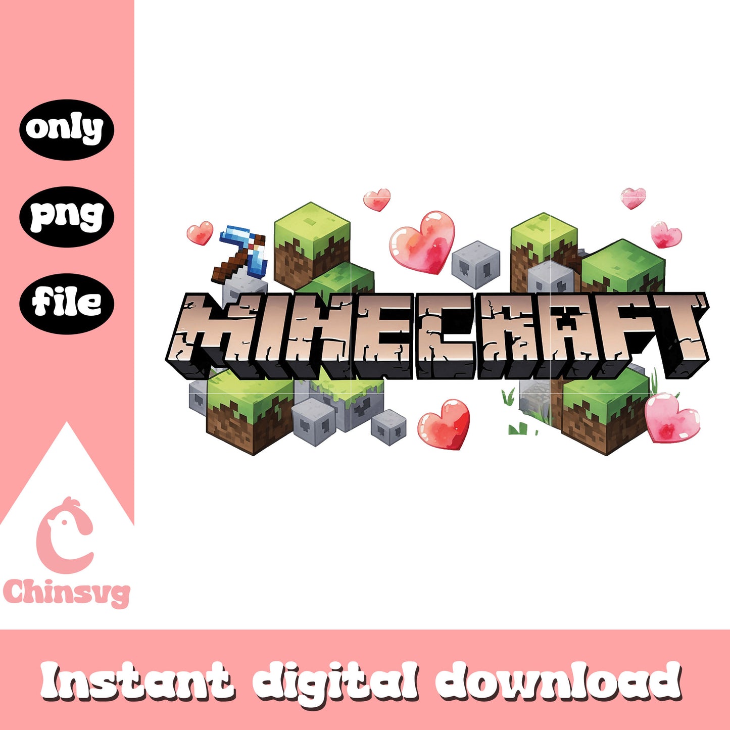 Minecraft logo design png